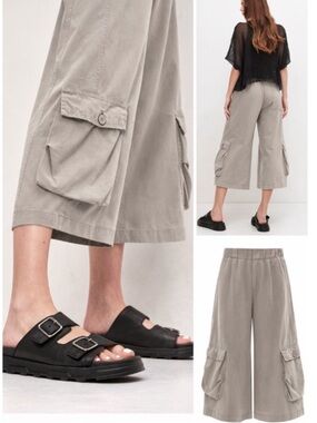 LURDES BERGADA Pocket Leg Culotte Trousers Style U25-410 Size Medium